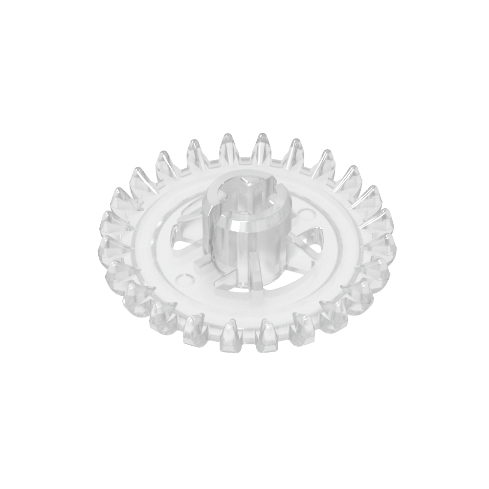 Couronne Technic Gear 24 dents avec renforts [Nouveau style]-MyGobricksFr
