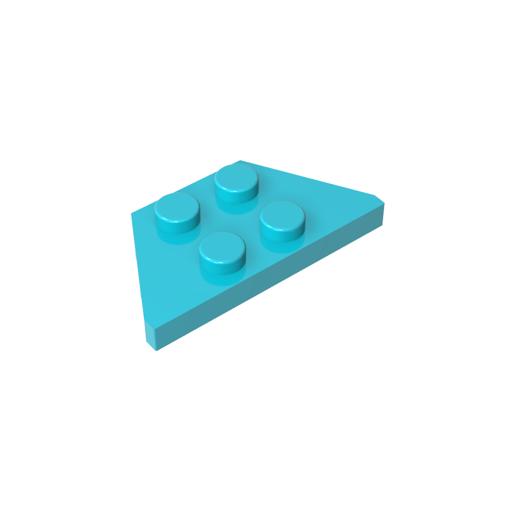 Plaque en coin 2 x 4-MyGobricksFr