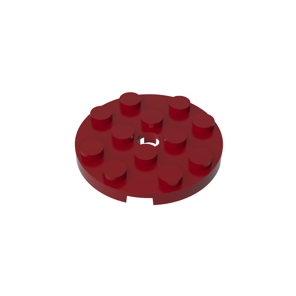 Plaque ronde 4 x 4 avec trou pour épingle-MyGobricksFr