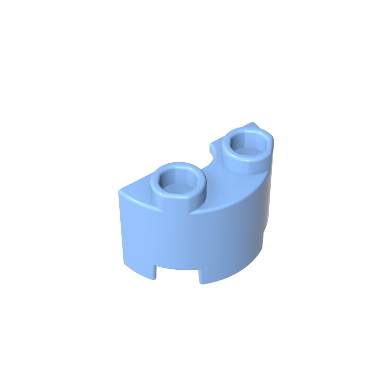 Brique ronde, moitié 1 x 2-MyGobricksFr