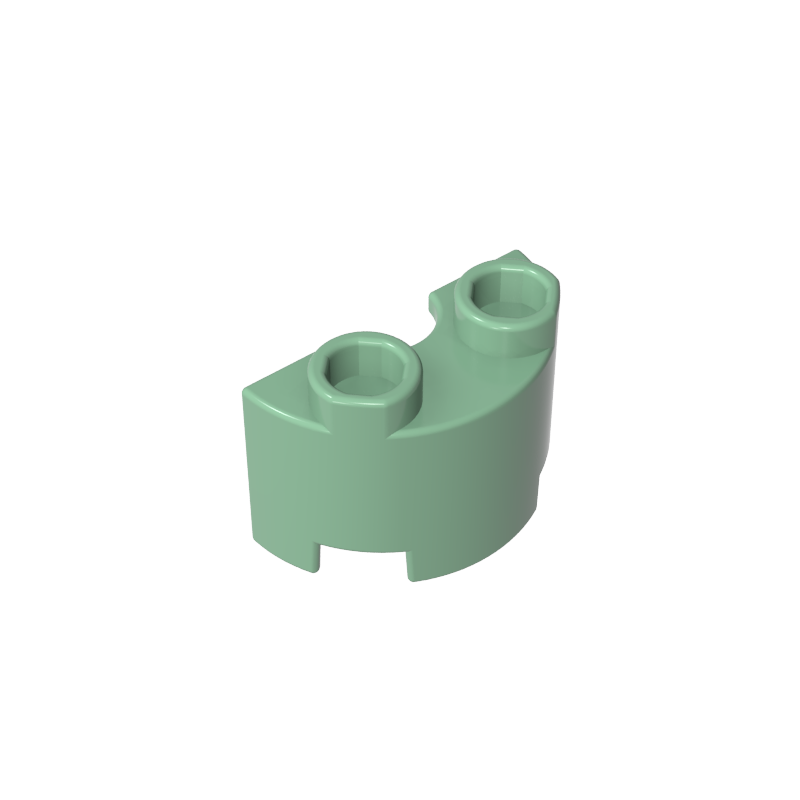 Brique ronde, moitié 1 x 2-MyGobricksFr
