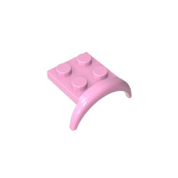 Garde-boue de véhicule 3 x 3 x 1 avec arceau rond-MyGobricksFr