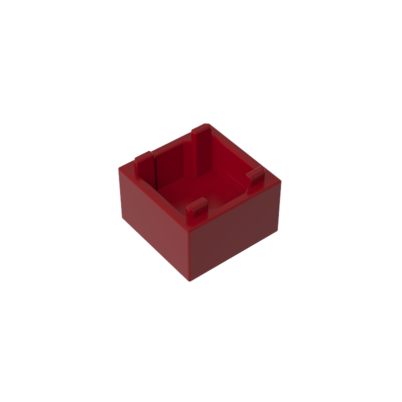 Conteneur, boîte 2 x 2 x 1 – Ouverture sur le dessus avec fond intérieur plat-MyGobricksFr