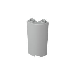 Quart de cylindre 2 x 2 x 5 (Mur)-MyGobricksFr