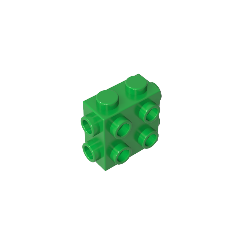 1x2 brique à points surélevés sur trois côtés