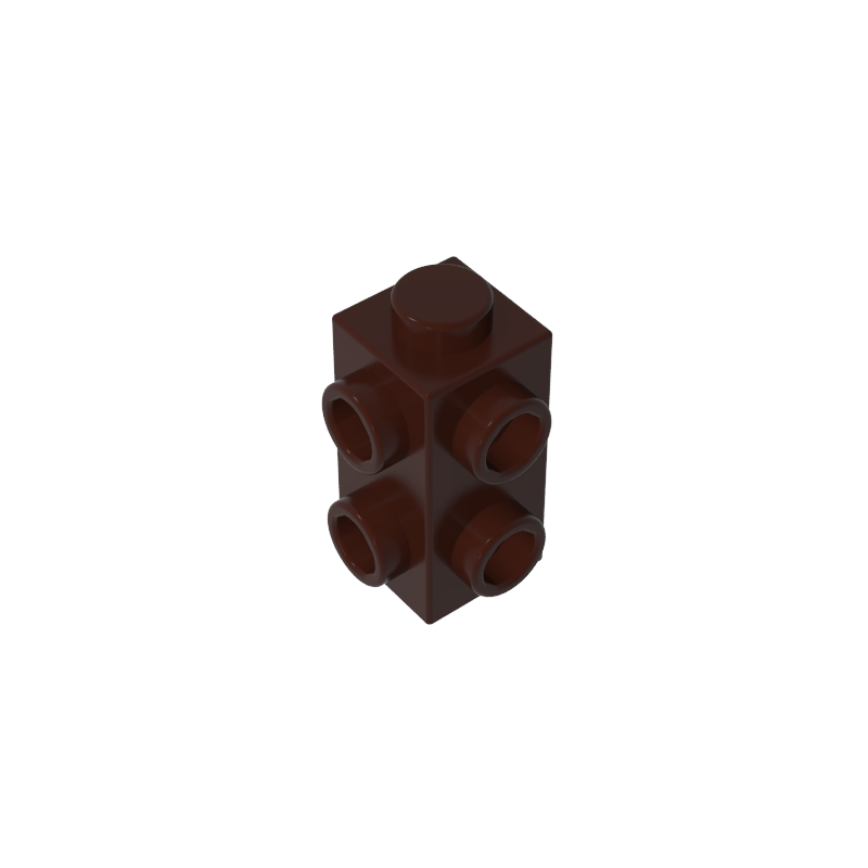 Brique 1 x 1 x 2 avec des pointes en relief sur les deux faces-MyGobricksFr
