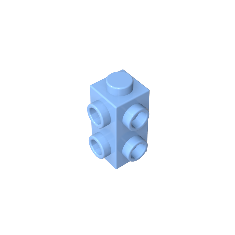 Brique double face 1x1x2 avec points en relief