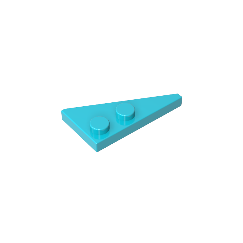 Coin, Plaque 4 x 2 Gauche, Pointu-MyGobricksFr