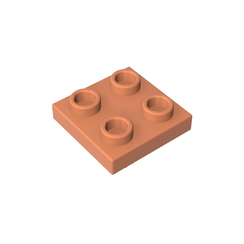 Plaque spéciale 2 x 2 avec goupille en bas-MyGobricksFr