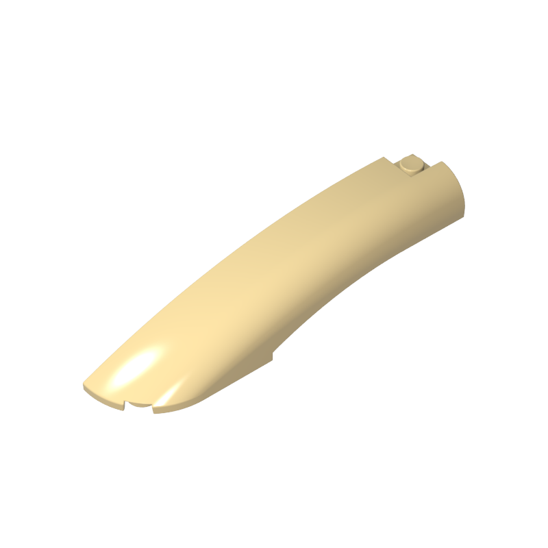 2x10x2 curved wheel arch decoration (left)