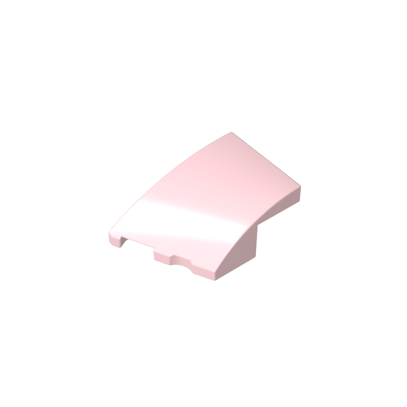 3x2 wedge-shaped curved brick (left)