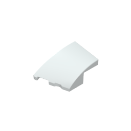 3x2 wedge-shaped curved brick (left)