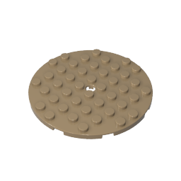 8x8 circular base plate