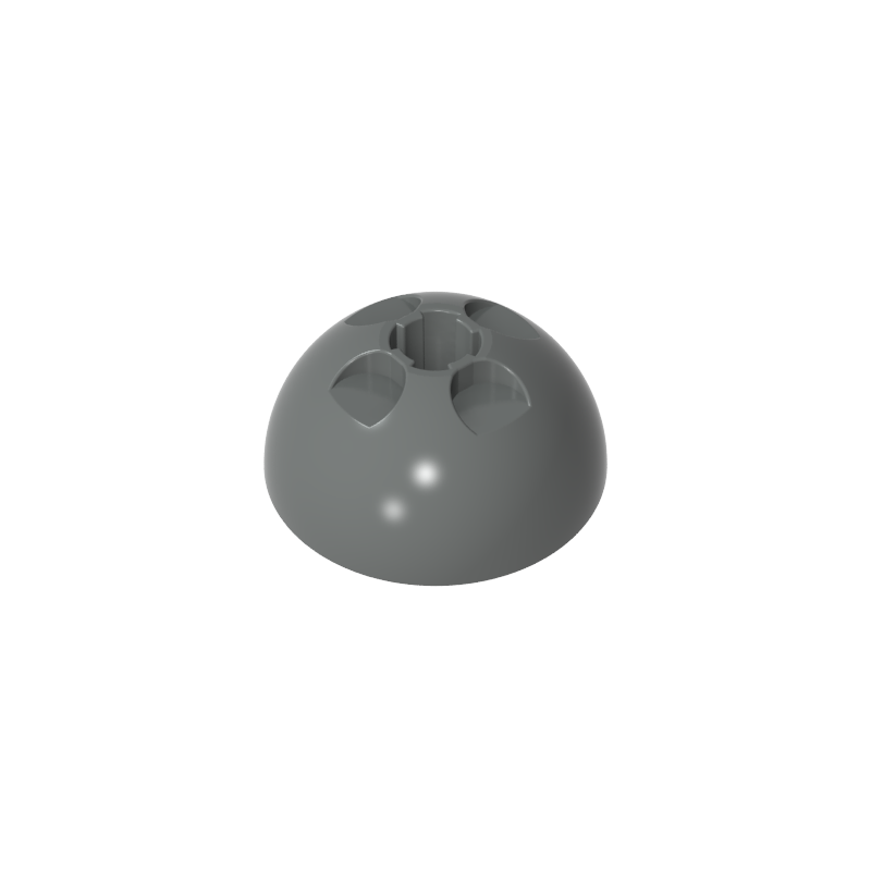 Cylindrical hemisphere 3x3 round tower