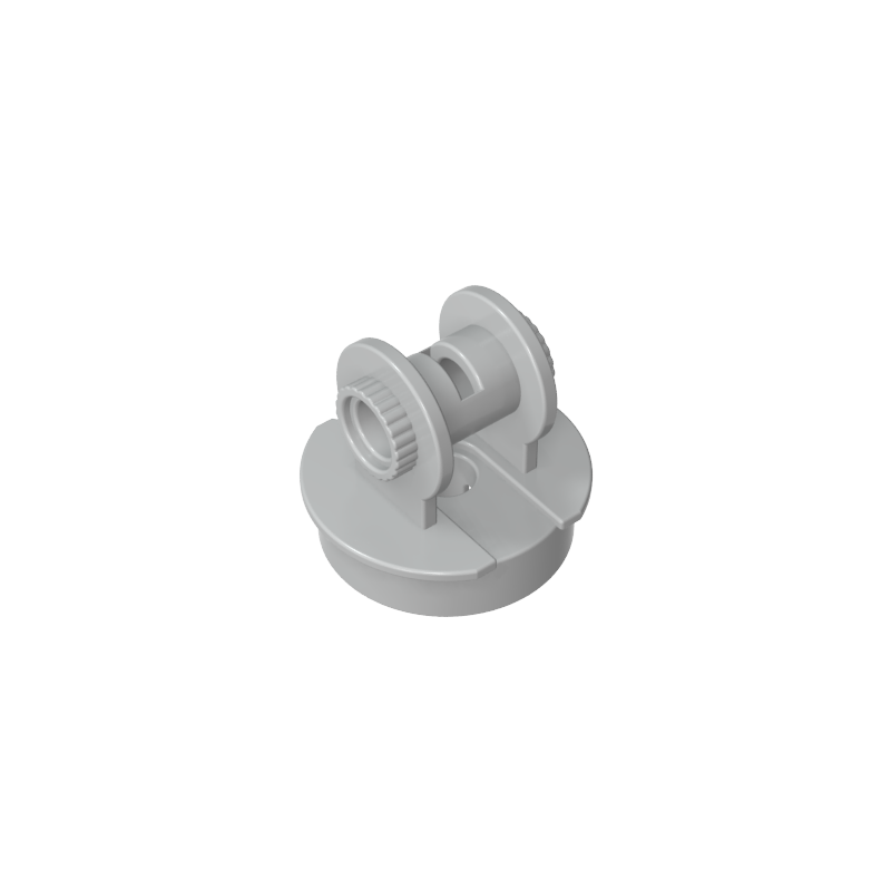 Rotary hinge with pin hole and 2 pins