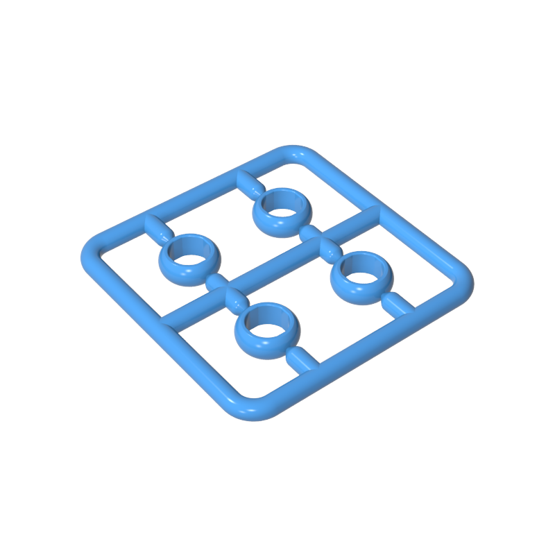 Rings Gold Rings Magic Rings 4 in a Plate