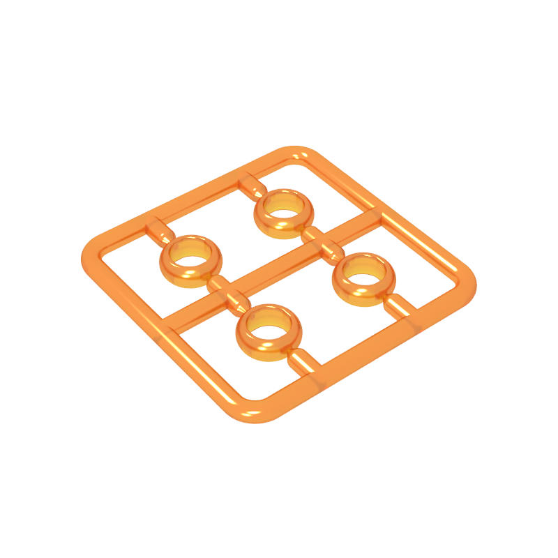 Rings Gold Rings Lord of the Rings 4 per plate