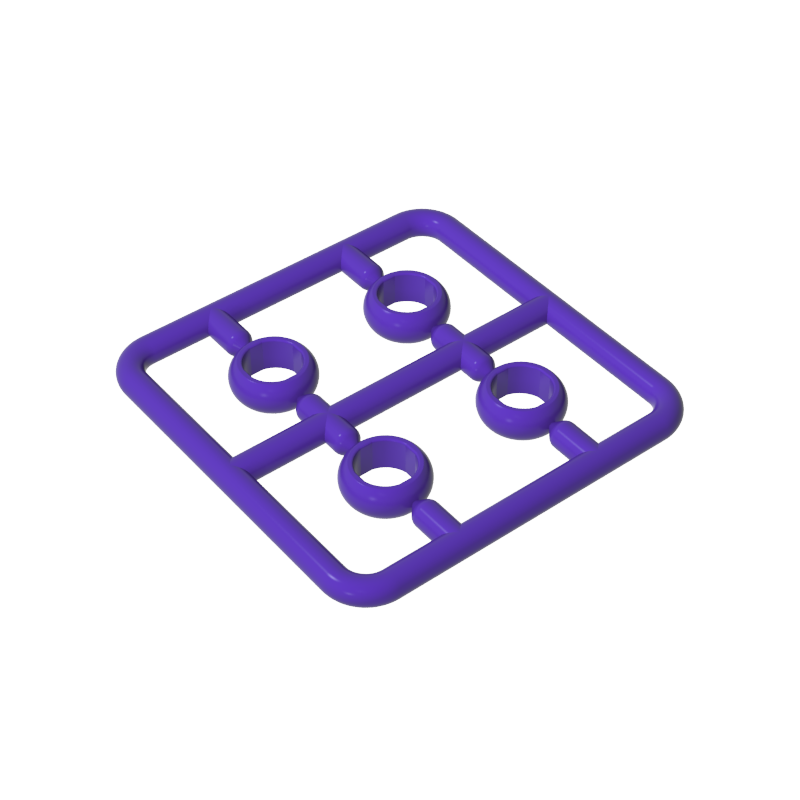 Rings Gold Rings Lord of the Rings 4 pieces per plate