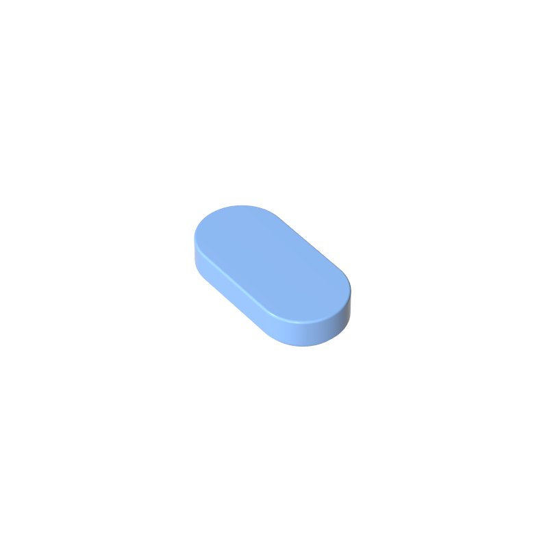 1x2 oval light panel