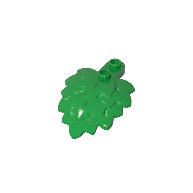 1x2 rond avec feuilles en couches
