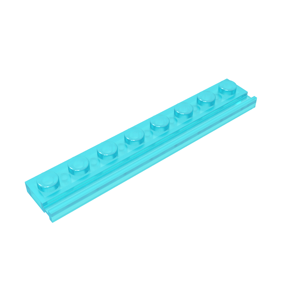Plaque spéciale 1 x 8 avec rail de porte-MyGobricksFr