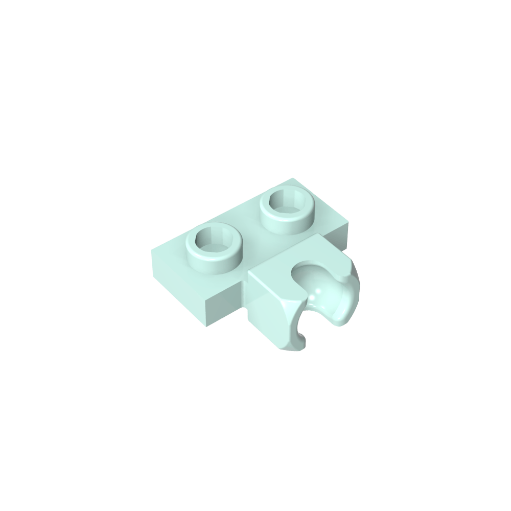 Plaque spéciale 1 x 2 5,9 mm, coupelle centrale latérale-MyGobricksFr