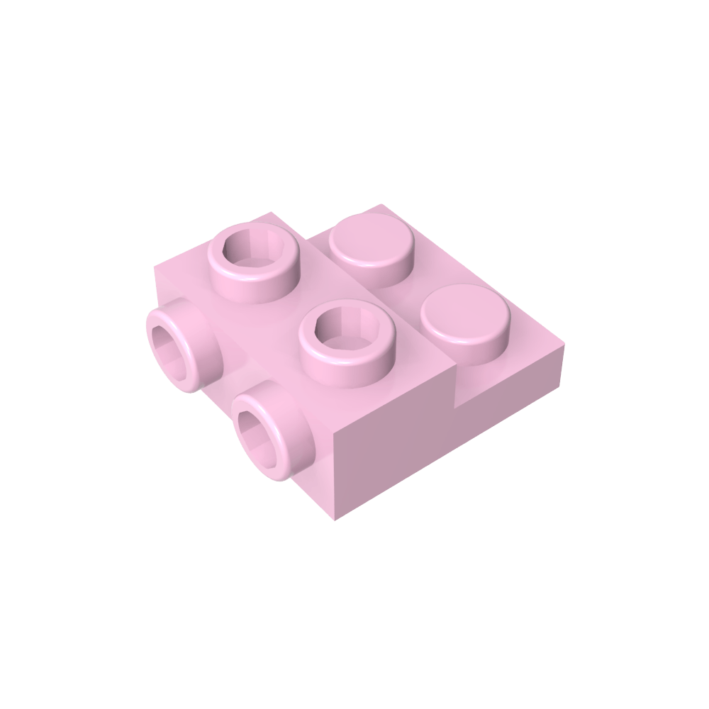 Plaque spéciale 2 x 2 x 0,667 avec deux goujons latéraux et deux goujons en relief-MyGobricksFr
