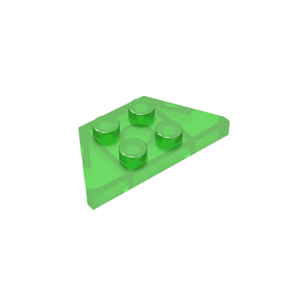 Plaque en coin 2 x 4-MyGobricksFr