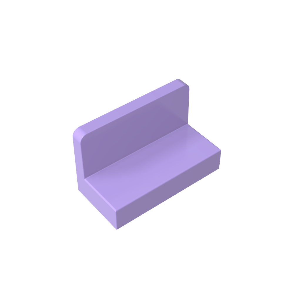 Panneau 1 x 2 x 1 [Coins carrés]-MyGobricksFr