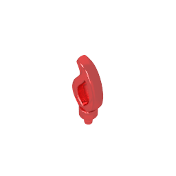 Ondulation droite arrondie simple avec petite extrémité à épingle (flamme de bougie)-MyGobricksFr