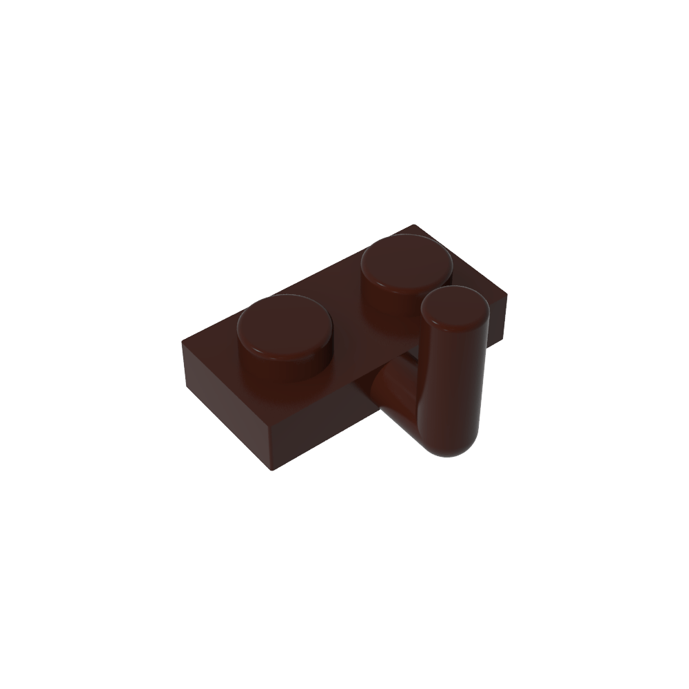 Plaque spéciale 1 x 2 avec bras relevé [Bras horizontal 6 mm]-MyGobricksFr