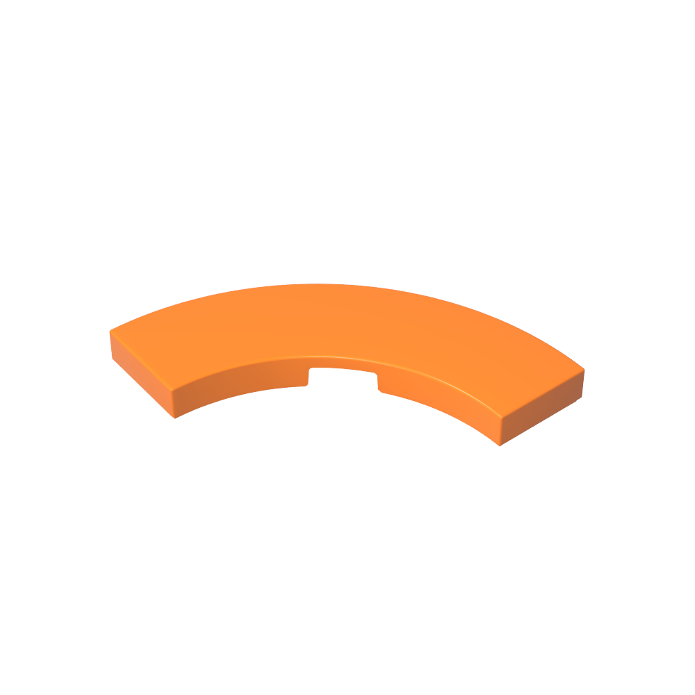 Carreau 3 x 3 incurvé, Macaroni-MyGobricksFr