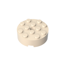 Brique ronde 4 x 4 [Trou central]-MyGobricksFr