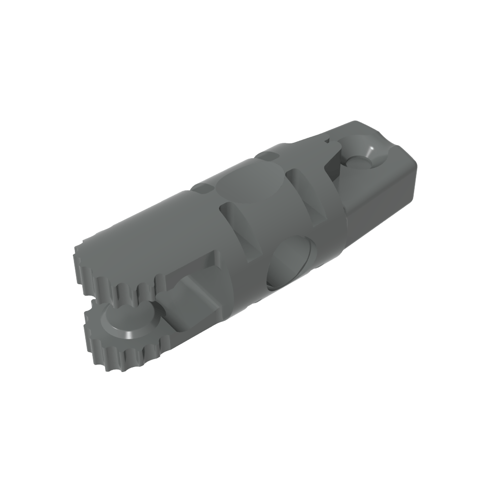 Cylindre de charnière 1 x 3 Verrouillage à 1 doigt et 2 doigts aux extrémités [Ouverture indéterminée]-MyGobricksFr