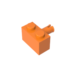 Brique spéciale 1 x 2 avec goupille-MyGobricksFr