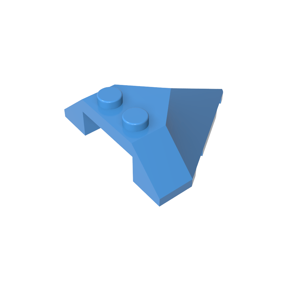 Coin incliné 4 x 4 Pointu-MyGobricksFr