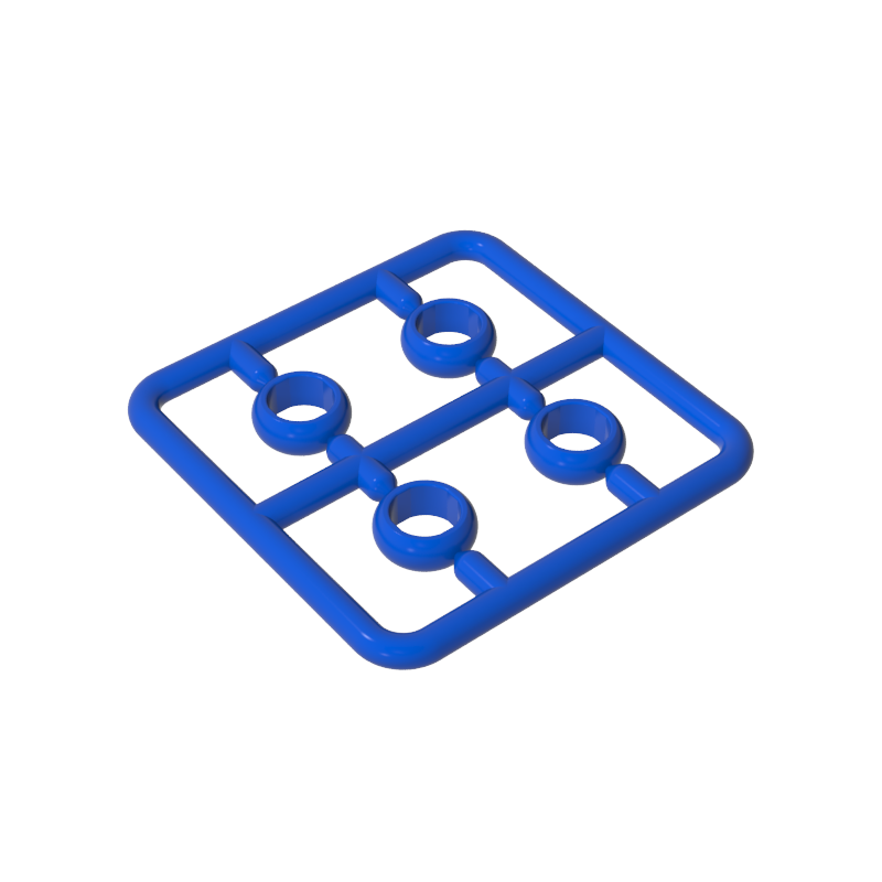 Rings Gold Rings Lord of the Rings 4 per plate