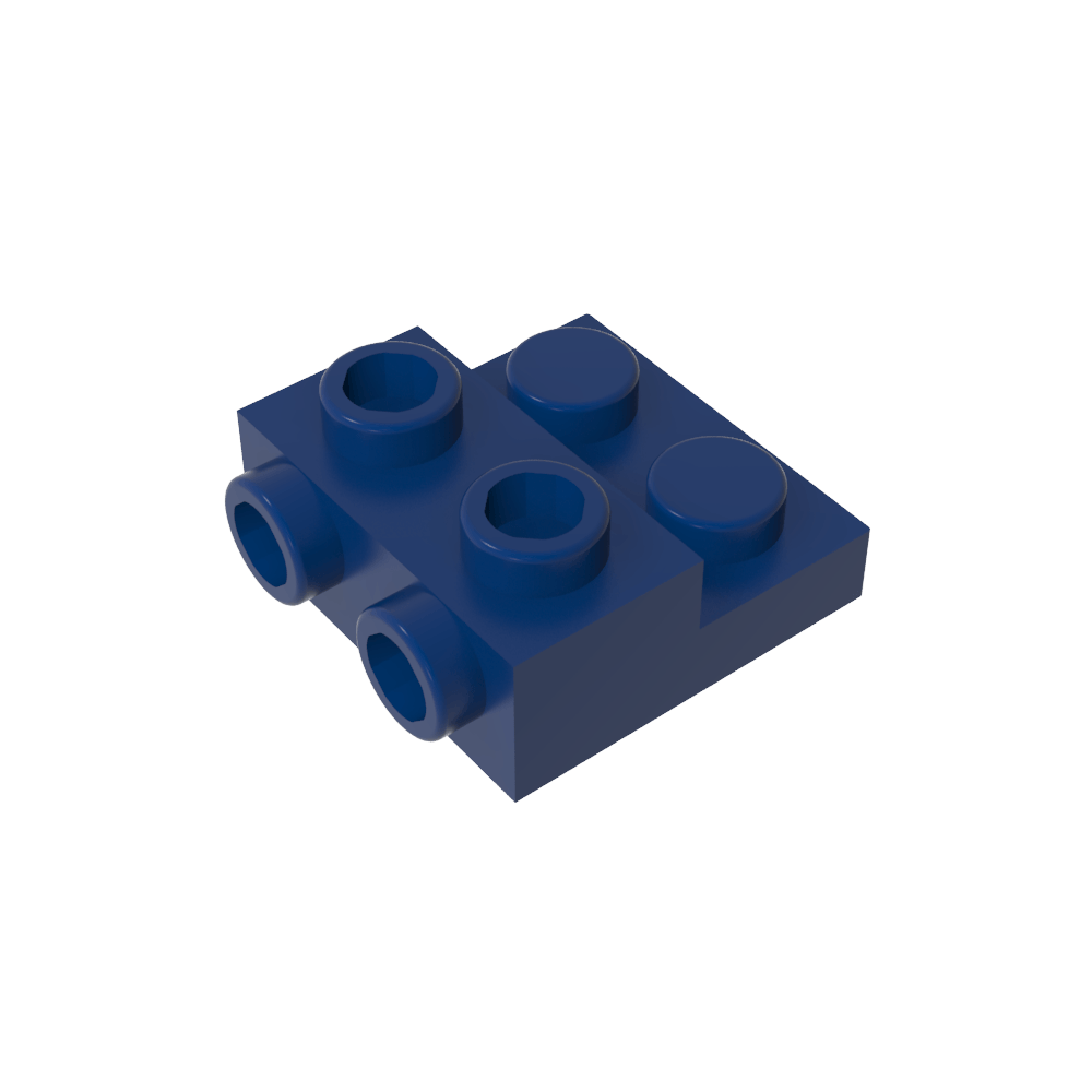 Plaque spéciale 2 x 2 x 0,667 avec deux goujons latéraux et deux goujons en relief-MyGobricksFr