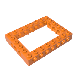 Brique Technic 6 x 8 avec centre ouvert 4 x 6-BricksBulk.Fr