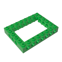 Brique Technic 6 x 8 avec centre ouvert 4 x 6-BricksBulk.Fr