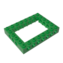 Brique Technic 6 x 8 avec centre ouvert 4 x 6-BricksBulk.Fr