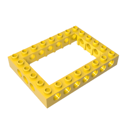Brique Technic 6 x 8 avec centre ouvert 4 x 6-BricksBulk.Fr