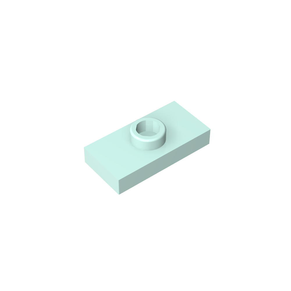 Plaque spéciale 1 x 2 avec 1 goujon rainuré et support de goujon intérieur (cavalier)-MyGobricksFr