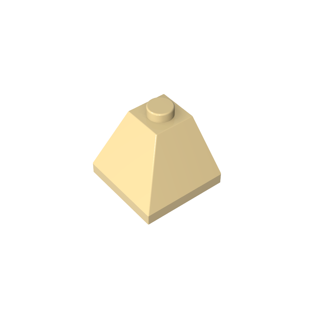Pente 45° 2 x 2 Double convexe-MyGobricksFr