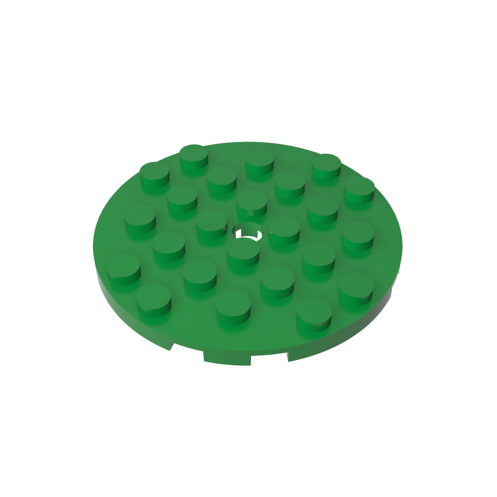 Assiette ronde 6 x 6 avec trou-MyGobricksFr