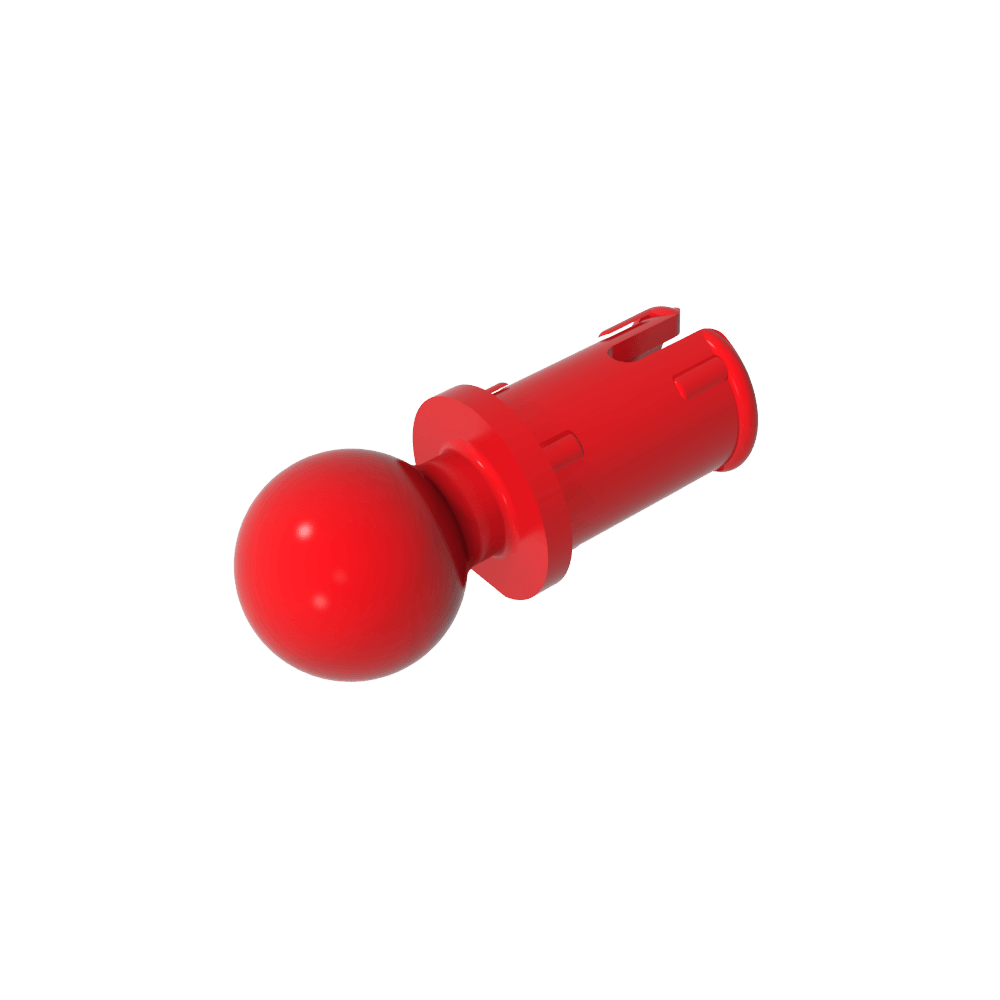 Axe Technic avec rainures de friction longitudinales et boule de remorquage-MyGobricksFr
