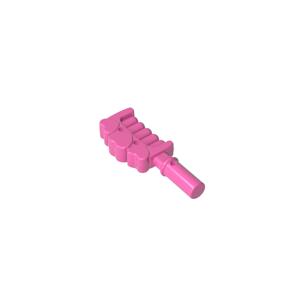 Peigne à poignée et 3 cœurs [Accessoire pour cheveux]-MyGobricksFr