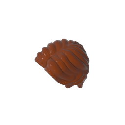 Silhouette, cheveux courts ondulés avec raie au milieu-MyGobricksFr