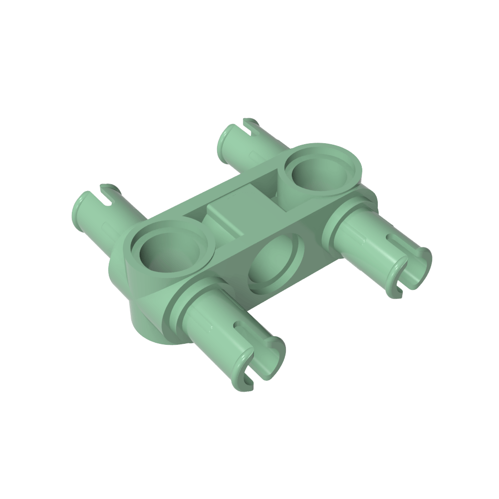 Connecteur à broches Technic, moyeu perpendiculaire 3L à 4 broches-MyGobricksFr