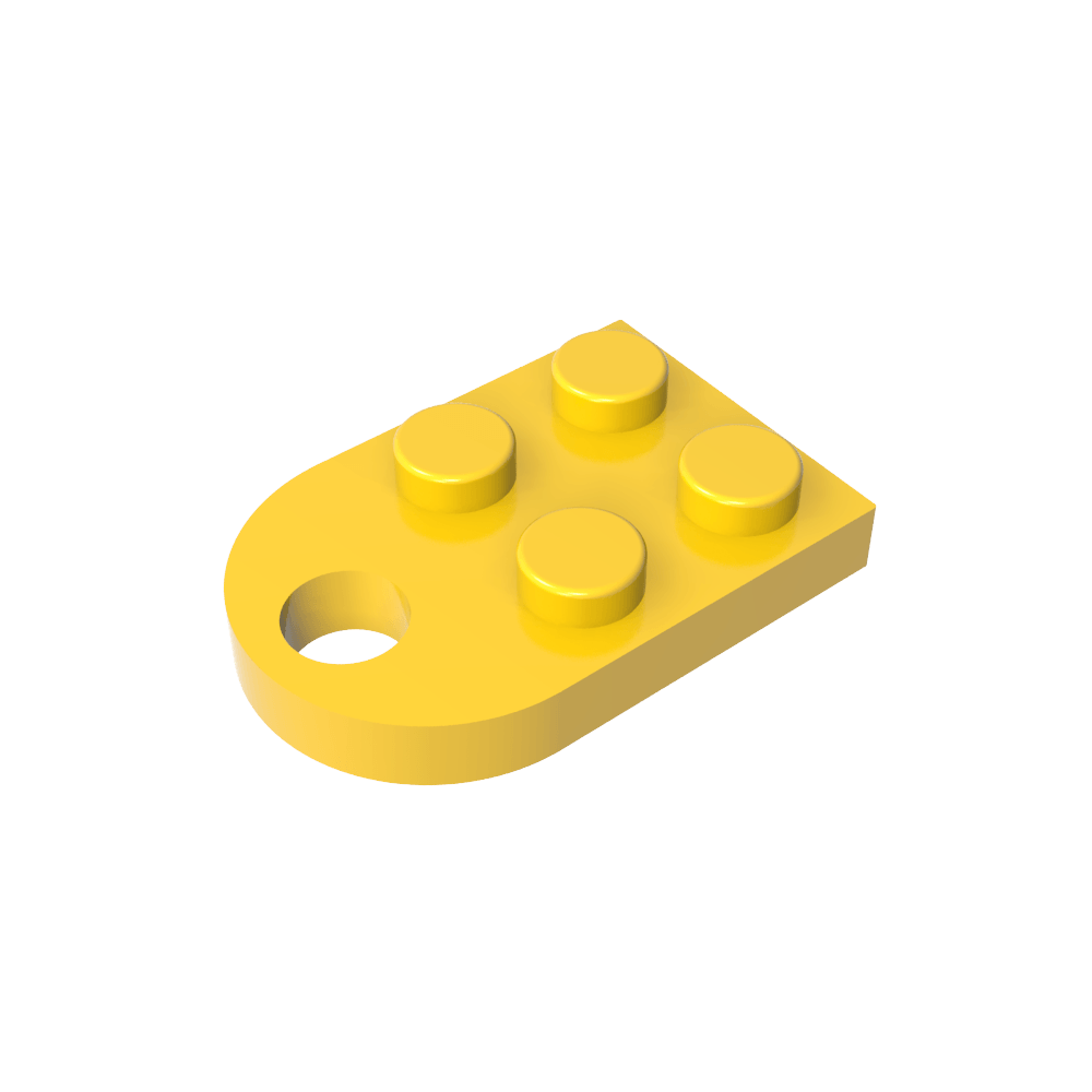 assiette Spécial 3 x 2 avec trou-MyGobricksFr